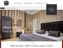 Tablet Screenshot of hoteldumail.fr